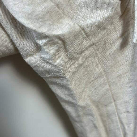 Rhythm Classic Drawstring Wide Leg Pants in Oat Linen-Blend Size 10 Gently Used - Picture 7 of 8